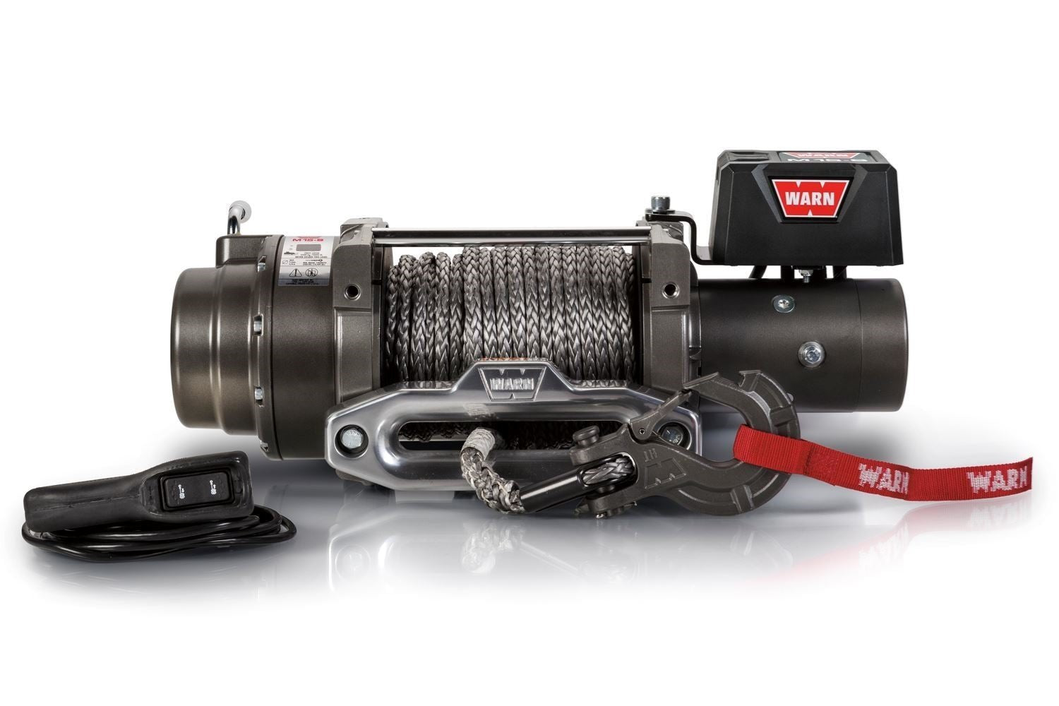 WARN M15-S Winch – 15,000 lb Heavy-Duty Truck Winch | Synthetic Rope