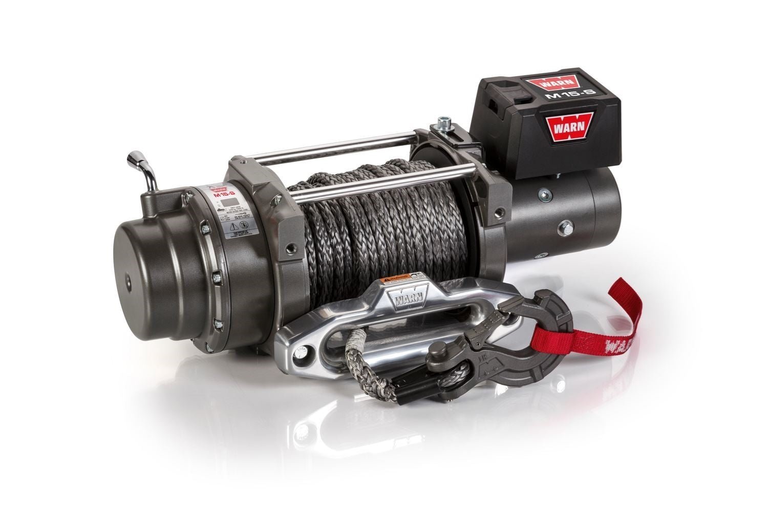 WARN M15-S Winch – 15,000 lb Heavy-Duty Truck Winch | Synthetic Rope