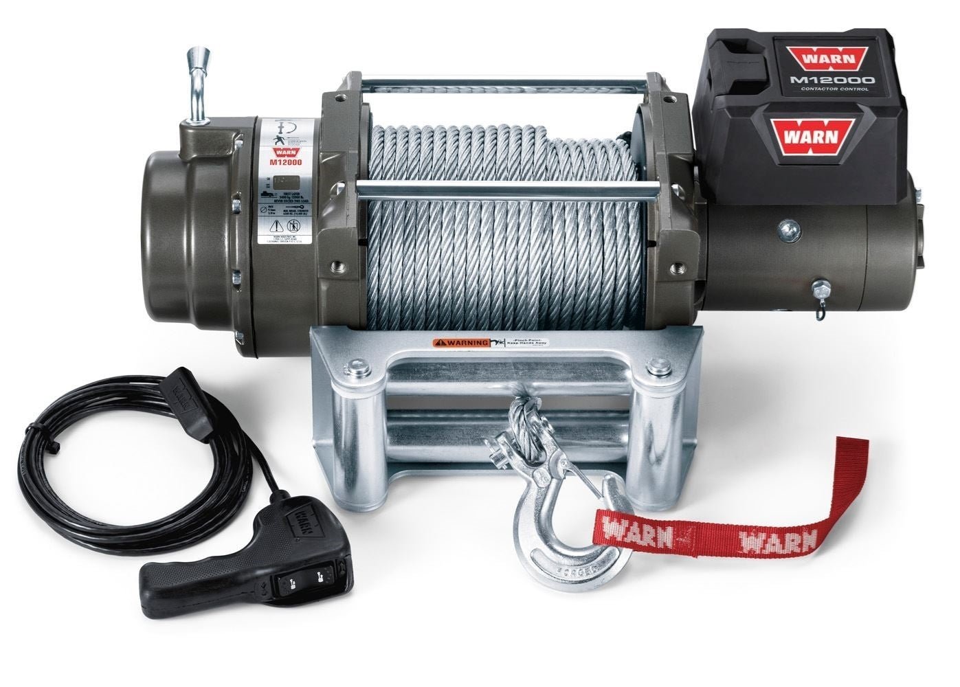 WARN M12 Winch – 12,000 lb Steel Cable | Heavy-Duty Truck Recovery