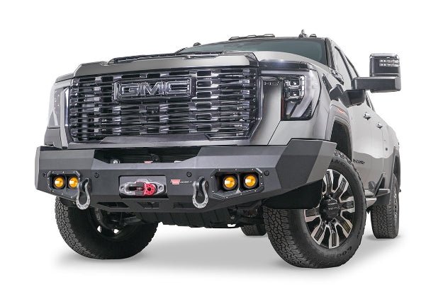 WARN Ascent Front Bumper | 2024-2026 GMC Sierra 2500HD & 3500HD| Winch Ready