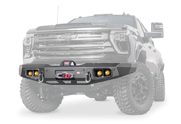 WARN Ascent Front Bumper | 2024+ Silverado 2500HD & 3500HD | Winch Ready