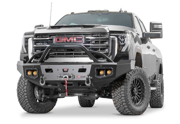 WARN Ascent Front Bumper | 2024-2026 GMC Sierra 2500HD & 3500HD | Winch Ready