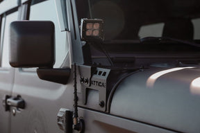 Attica 4x4 Frontier Series Light Mount Brackets for 2018-2025 Gladiator JT & Wrangler JL