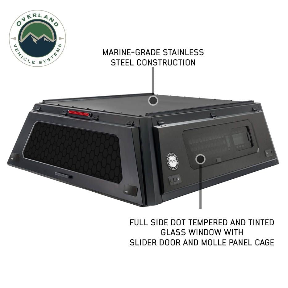 OVS Expedition PRO+ Stainless Steel Truck Cap with Full Windows for 2009-2026 Ram 2500/3500