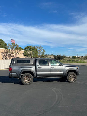 OVS Expedition PRO+ Stainless Steel Truck Cap with Full Windows for 2016-2023 Toyota Tacoma 5ft