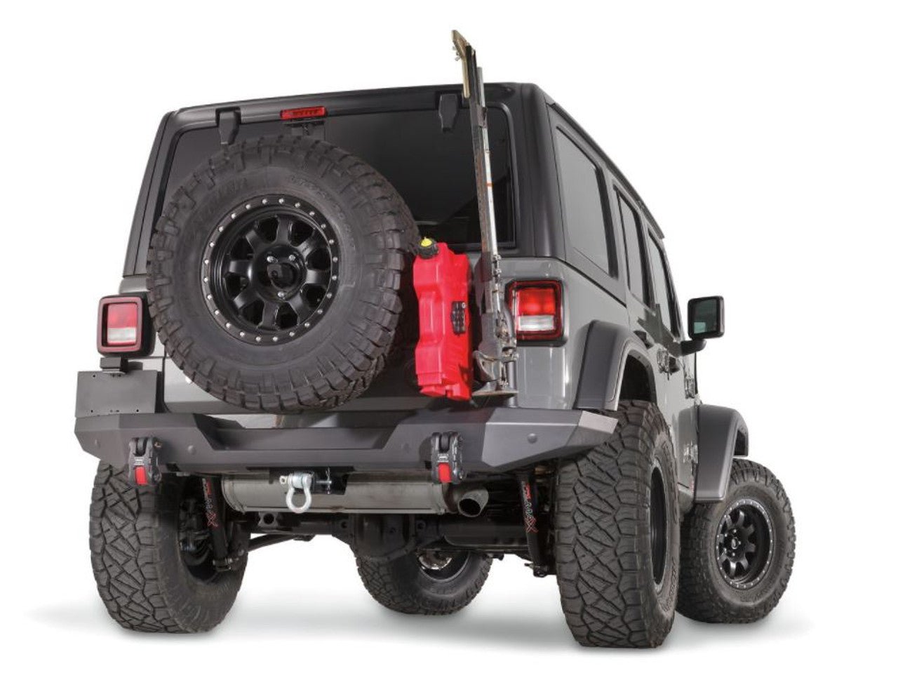 WARN Elite Rear High Clearance Bumper for 2018–2026 Jeep Wrangler JL | With or Without Tire Carrier