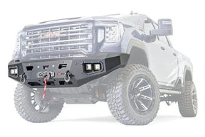 WARN Ascent Front Bumper | 2024-2026 GMC Sierra 2500HD & 3500HD | Winch Ready