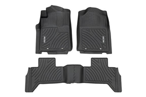 Rough Country Flex-Fit Floor Mats | Toyota Tacoma 2012–2015 (Front & Rear)