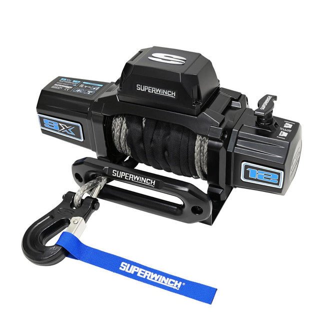 Superwinch SX12SR 12,000 lbs. Wireless Recovery Winch with LED- 80ft Synthetic Rope