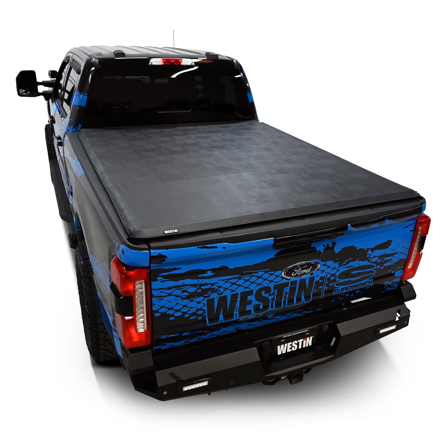 Low Profile Soft Roll up Tonneau cover for 2017-2026 Ford F-250 & F-350 Super Duty