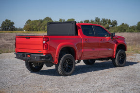 Rough Country Hard Tri-Fold Flip Up Bed Cover for 2019-2026 Chevy/GMC Sierra 1500/Silverado 1500