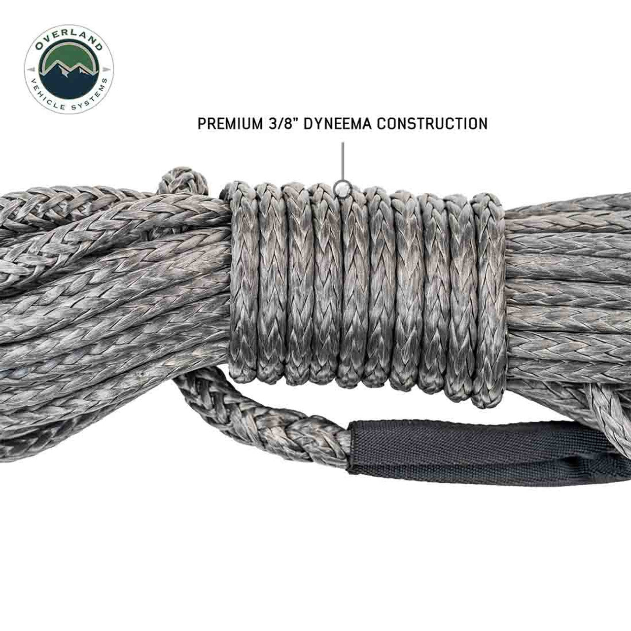 OVS Brute 3/8" × 50′ Winch Line Extension – 20,000 lb Synthetic Rope