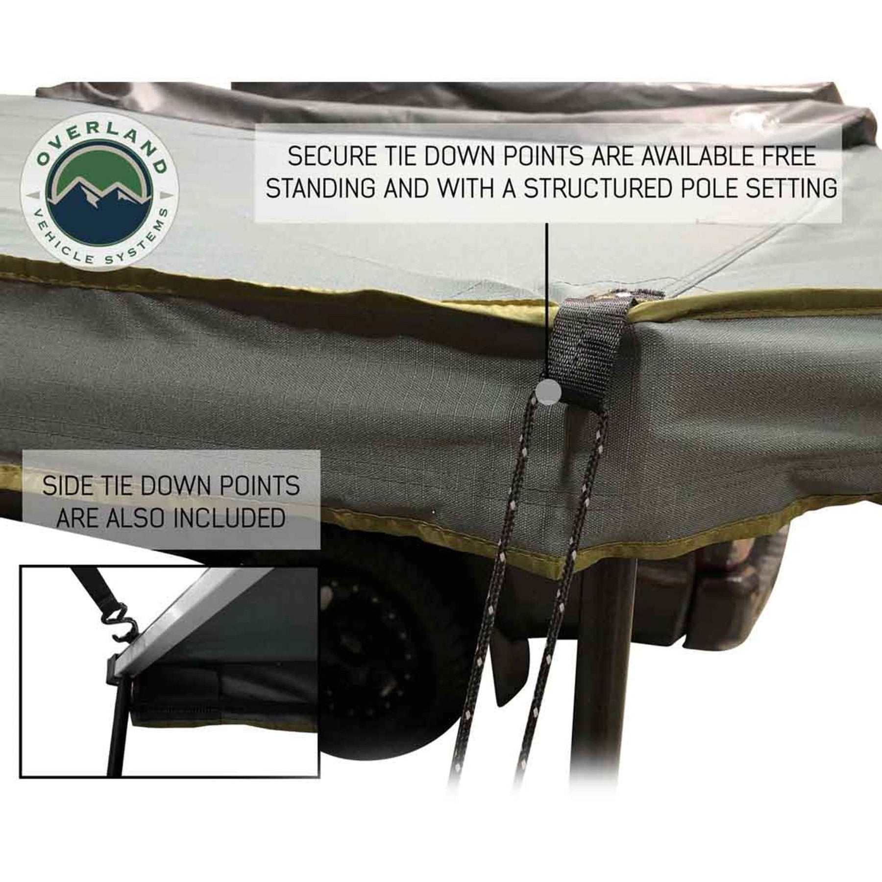OVS Nomadic Complete 360 Degree Shade Awning with Bracket Kit - Recon Recovery