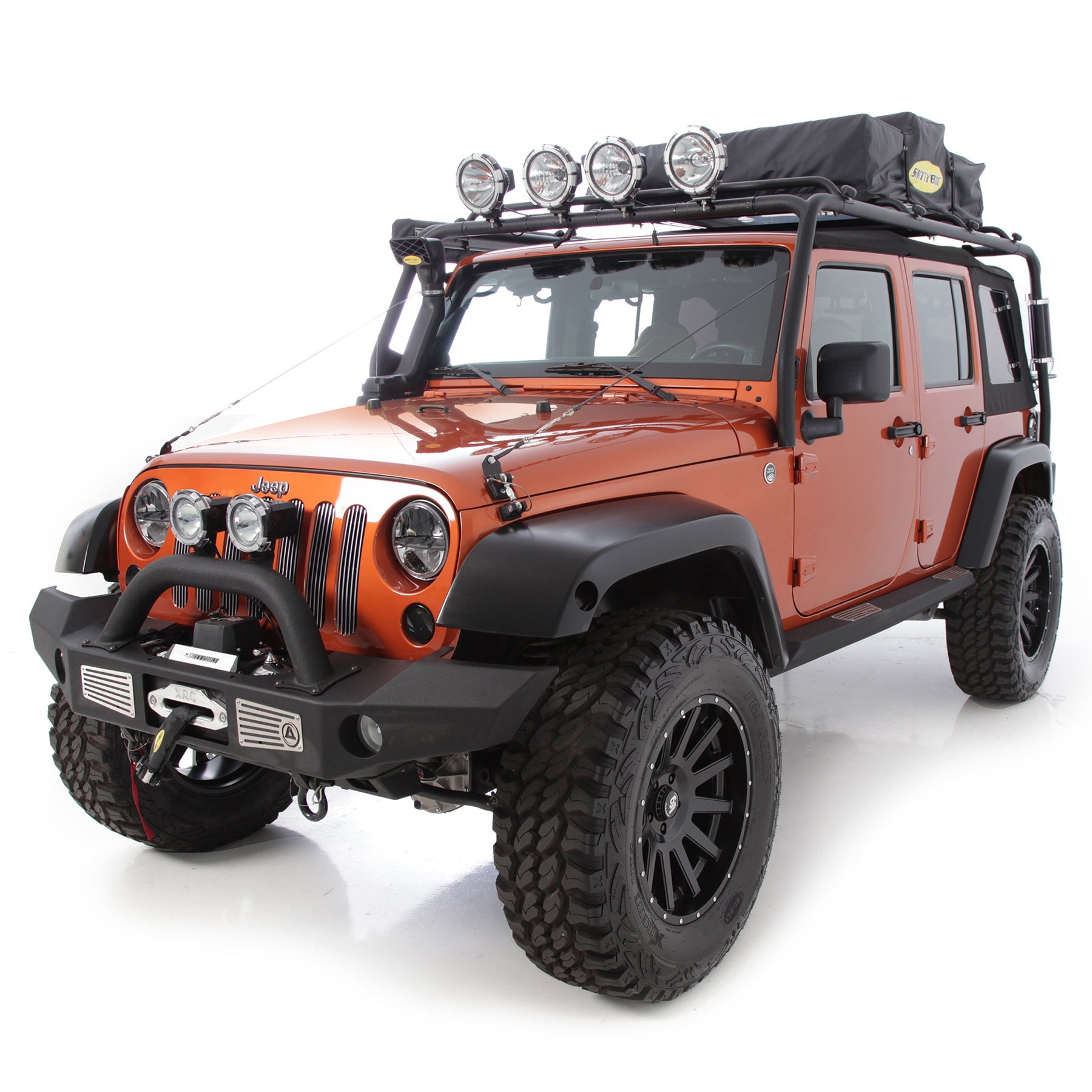 SmittyBilt SRC Complete Roof Rack Exo Frame for 2007-2018 Jeep Wrangler JKU