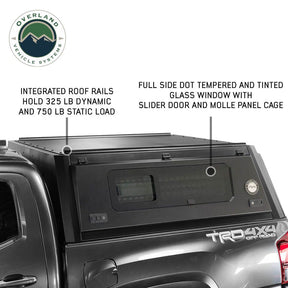 OVS Expedition PRO+ Stainless Steel Truck Cap with Full Windows for 2015-2022 GMC Canyon
