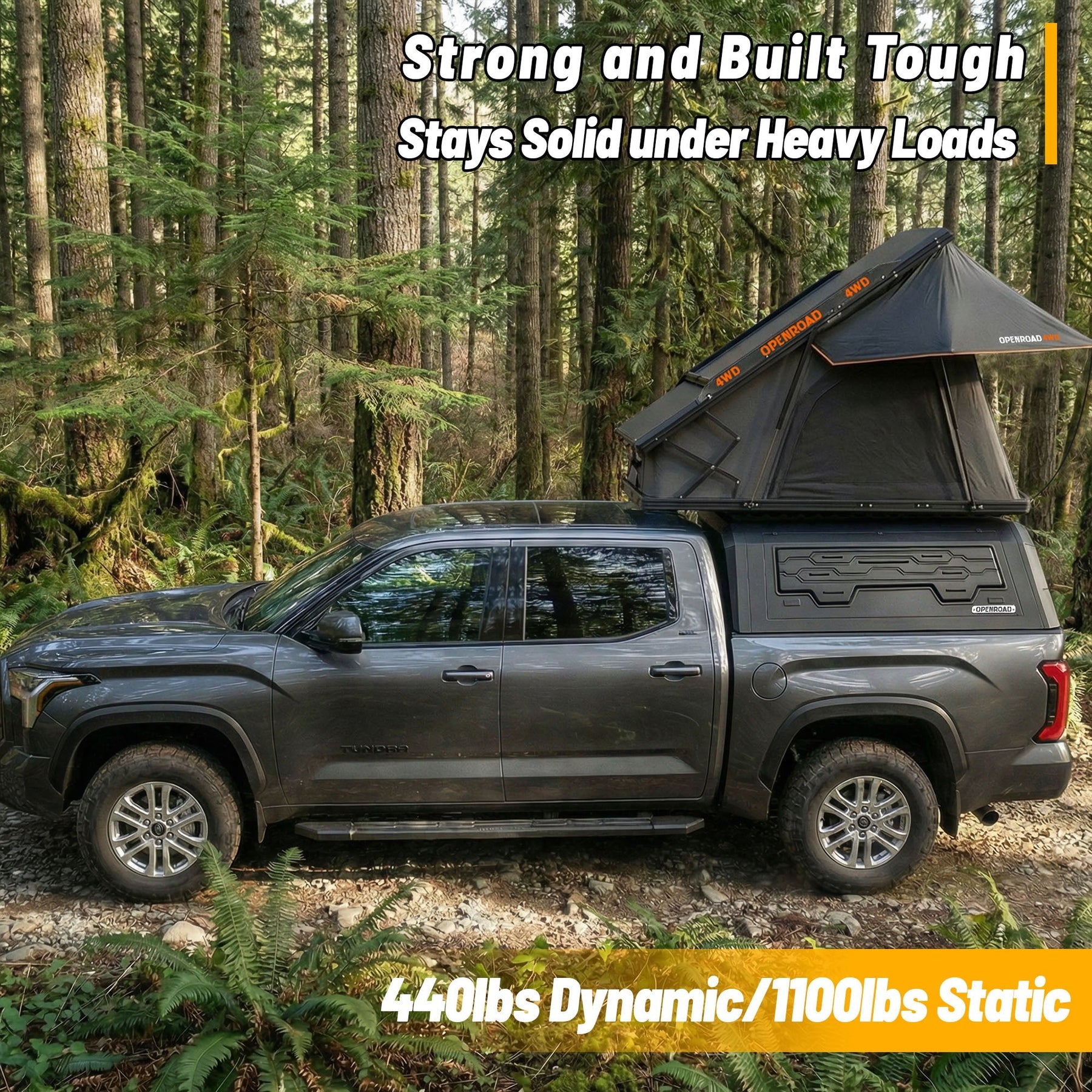 Openroad Aluminum Light Weight Modular Truck Cap for 2022-2026 Toyota Tundra 5.5ft Bed