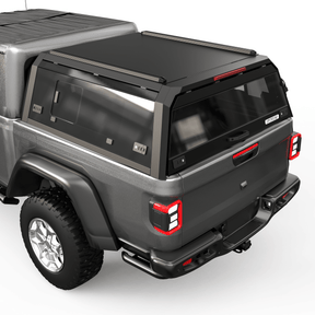 OPENROAD Bolt On Bed Cap with Sliding Side and Front Windows for 2019+ Jeep Gladiator JT