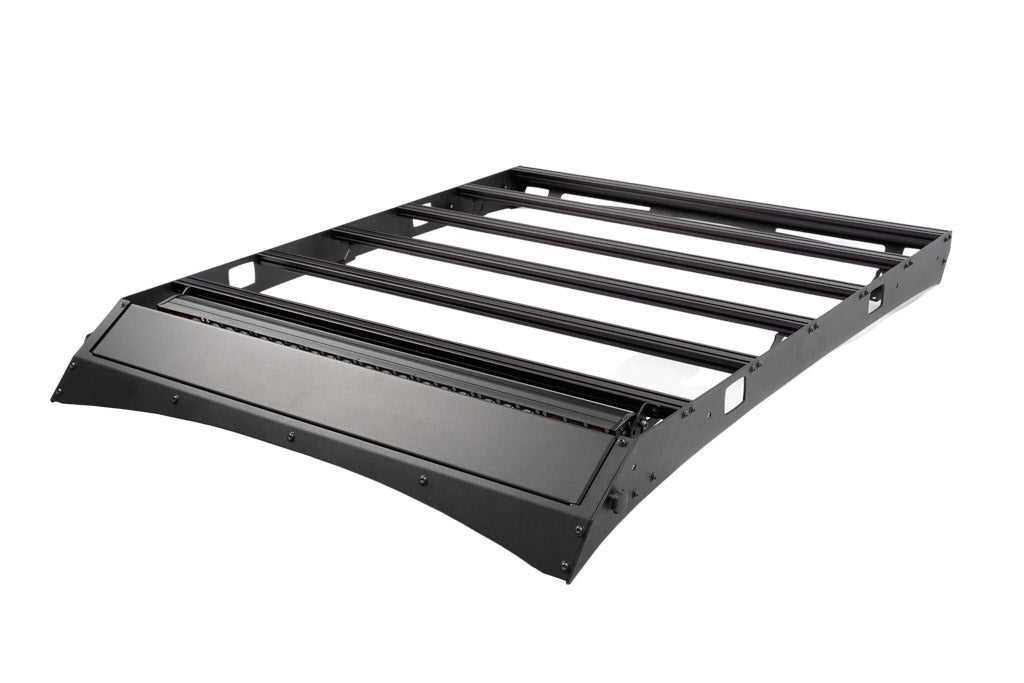 Low Profile Bolt On Premium Roof Rack With Light Guard For 2005-2023 Toyota Tacoma