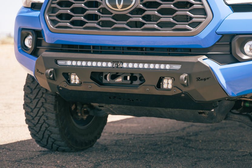 Rago Fabrication Center Mount Winch Bumper for 2016-2023 Toyota Tacoma - Recon Recovery