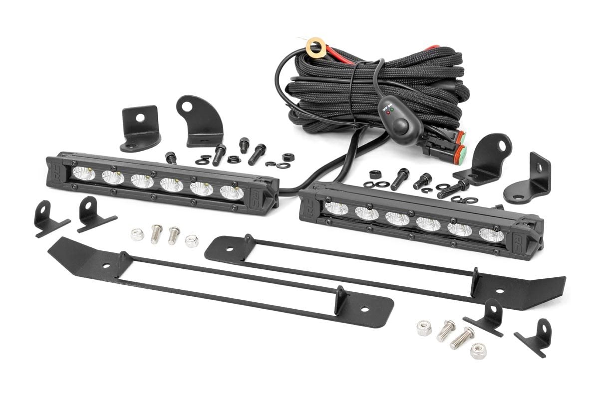 Rough Country Dual 6in LED Grille Kit for 2019-2024 Ram 1500