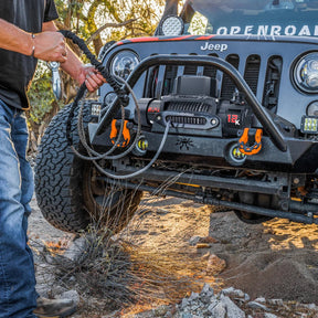 OPENROAD 12,000lbs Wireless Electric Winch with Synthetic Rope - IP68 Rated