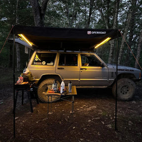 Openroad 90 Degree Quick Shade Overland Awning With LEDs & Mounting Hardware