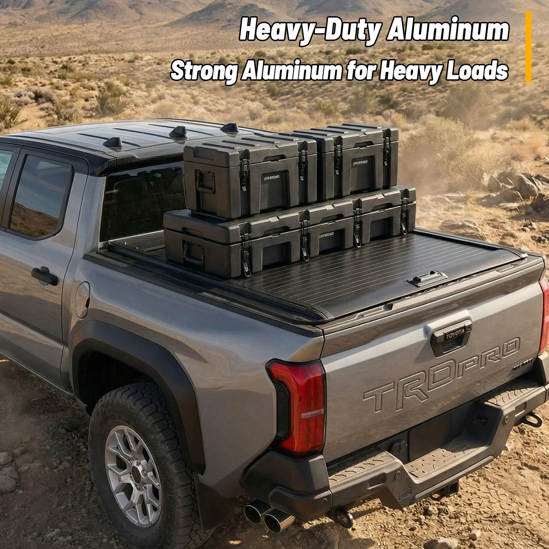 Openroad Aluminum Retractable Tonneau Bed Cover for 2009-2025 Ram 1500 (5.7Ft Bed)