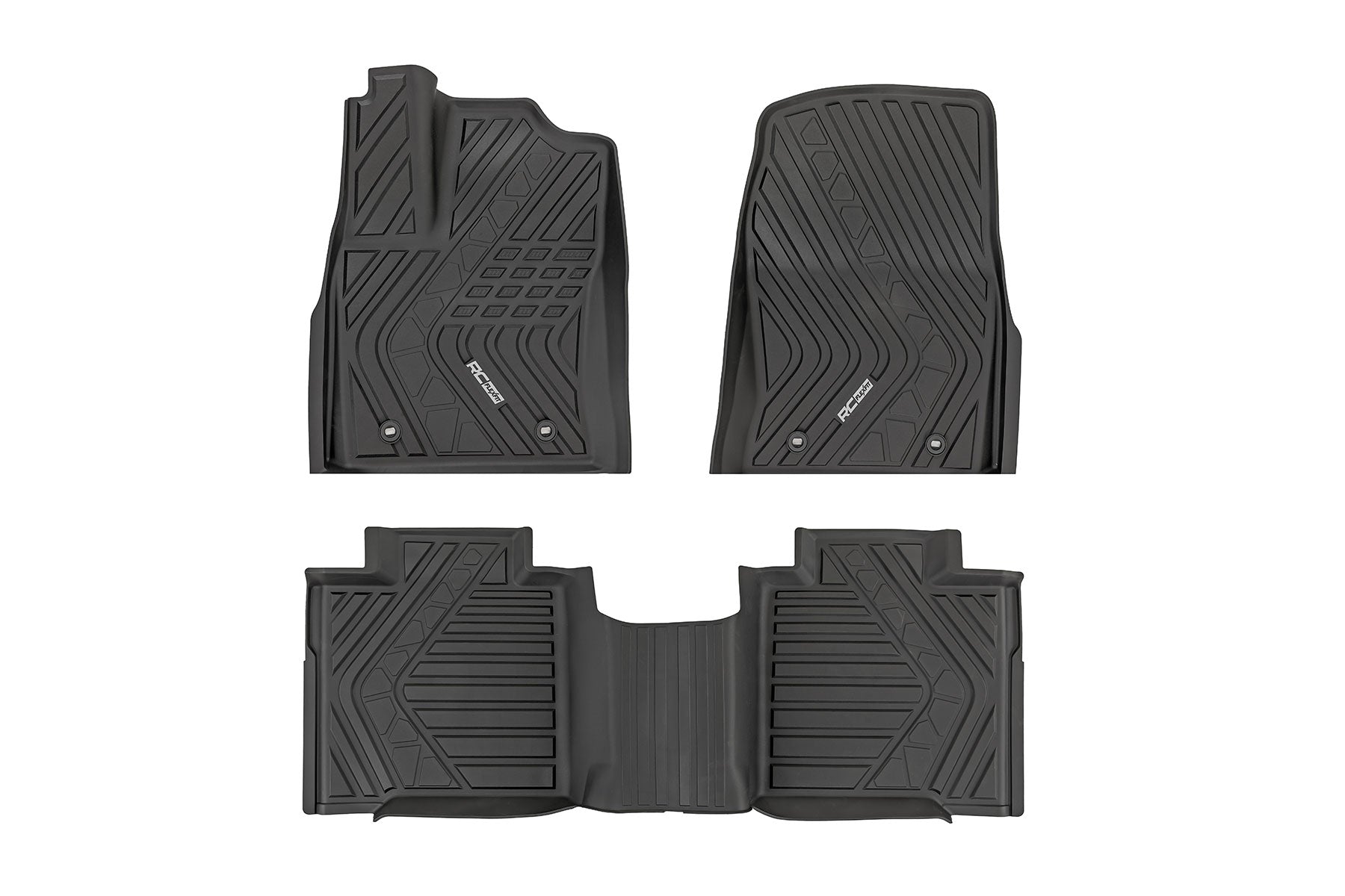 Rough Country Flex-Fit Floor Mats for 2022-2026 Toyota Tundra