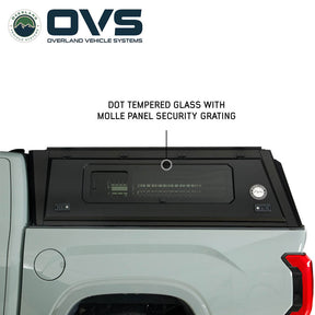 OVS Expedition PRO+ Stainless Steel Truck Cap with Full Windows for 2022-2026 Toyota Tundra
