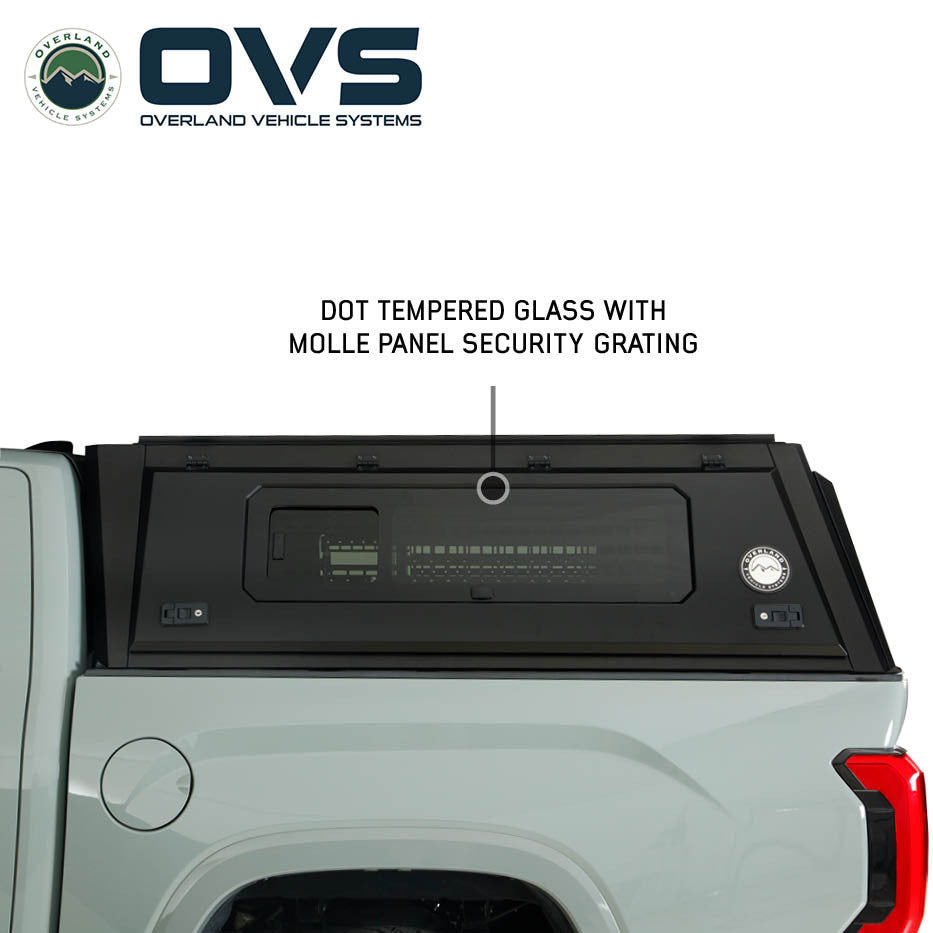 OVS Expedition PRO+ Stainless Steel Truck Cap with Full Windows for 2022-2026 Toyota Tundra