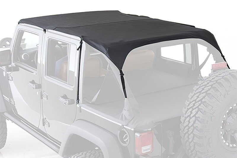 Smittybilt Extended Bikini Top Black Diamond For 2010-2018 Jeep Wrangler JK 4 Door - Recon Recovery