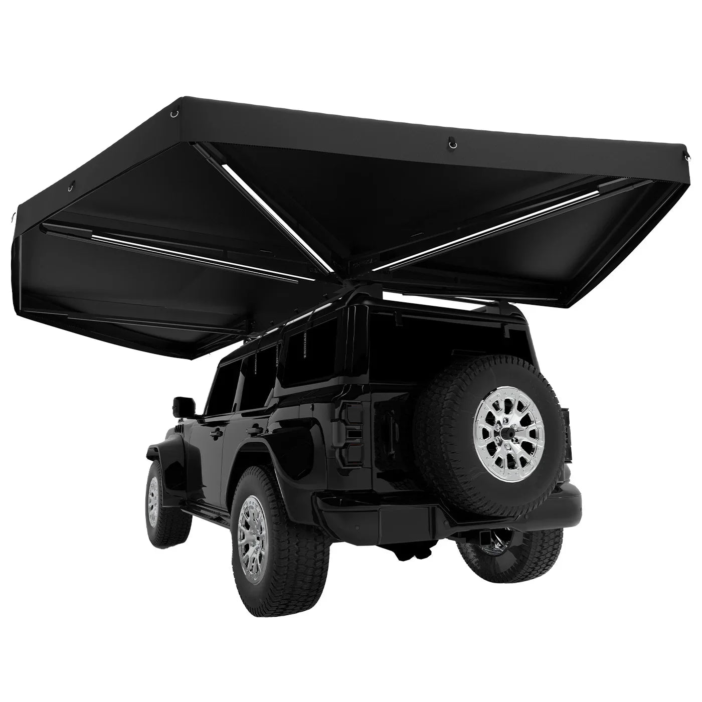 Openroad Plus Size 270 Degree Free Standing Overland Awning With LEDs & Mounting Hardware