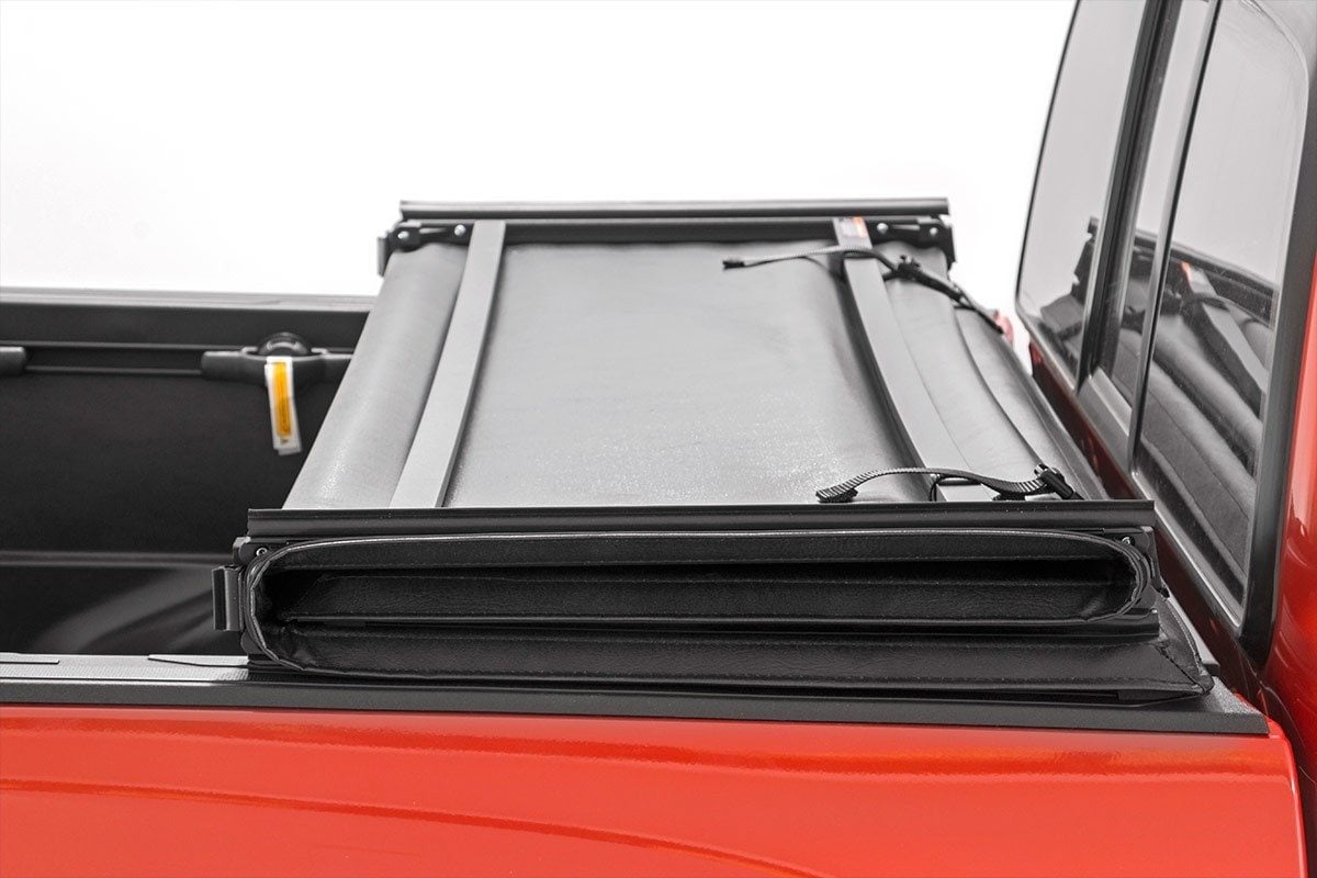 Rough Country Soft Tri-Fold Bed Cover for 2004-2014 Ford F-150
