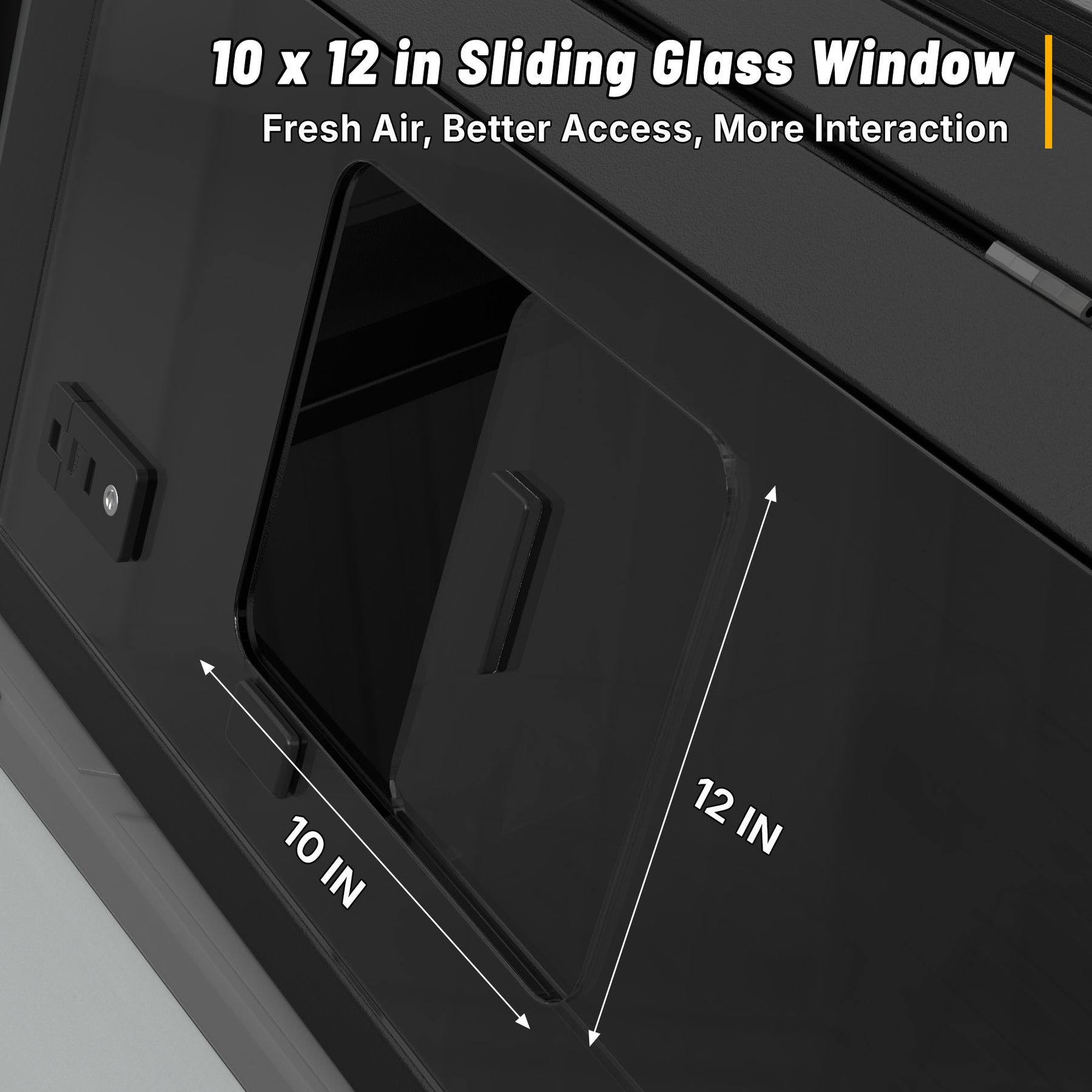 OPENROAD Bolt On Bed Cap with Sliding Side and Front Windows for 2019+ Jeep Gladiator JT