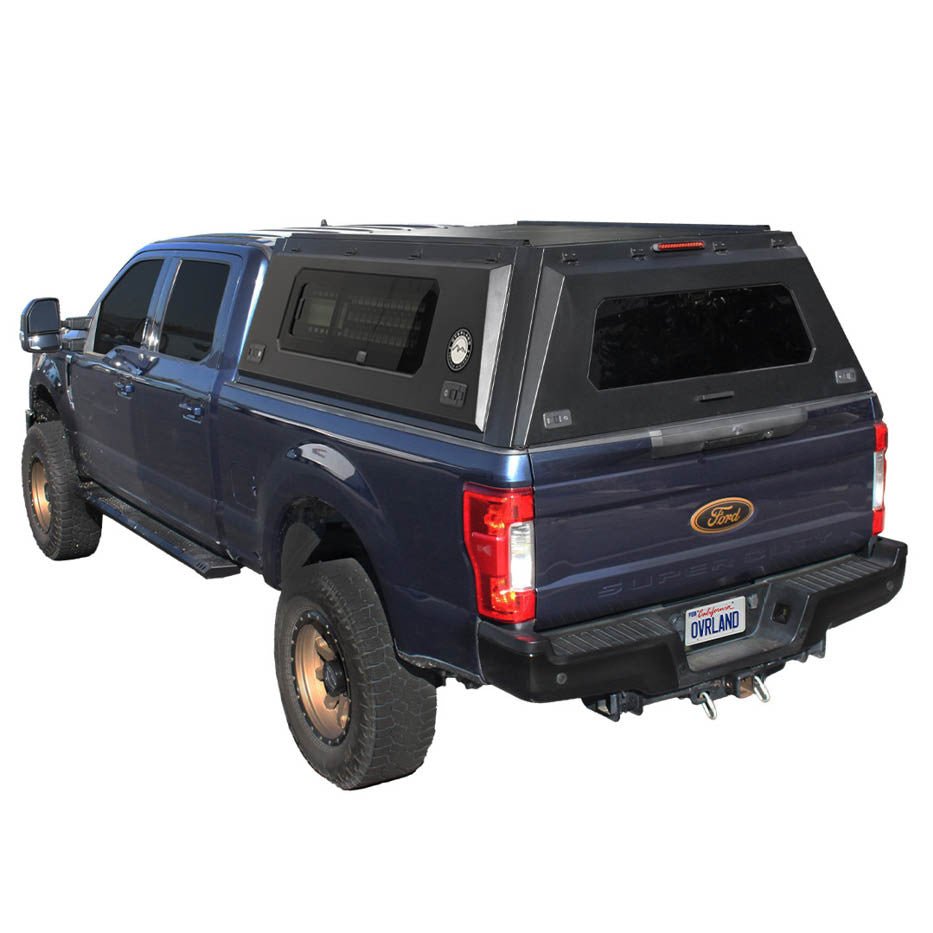 OVS Expedition PRO+ Stainless Steel Truck Cap with Full Windows for 2017-2022 Ford F250/F350