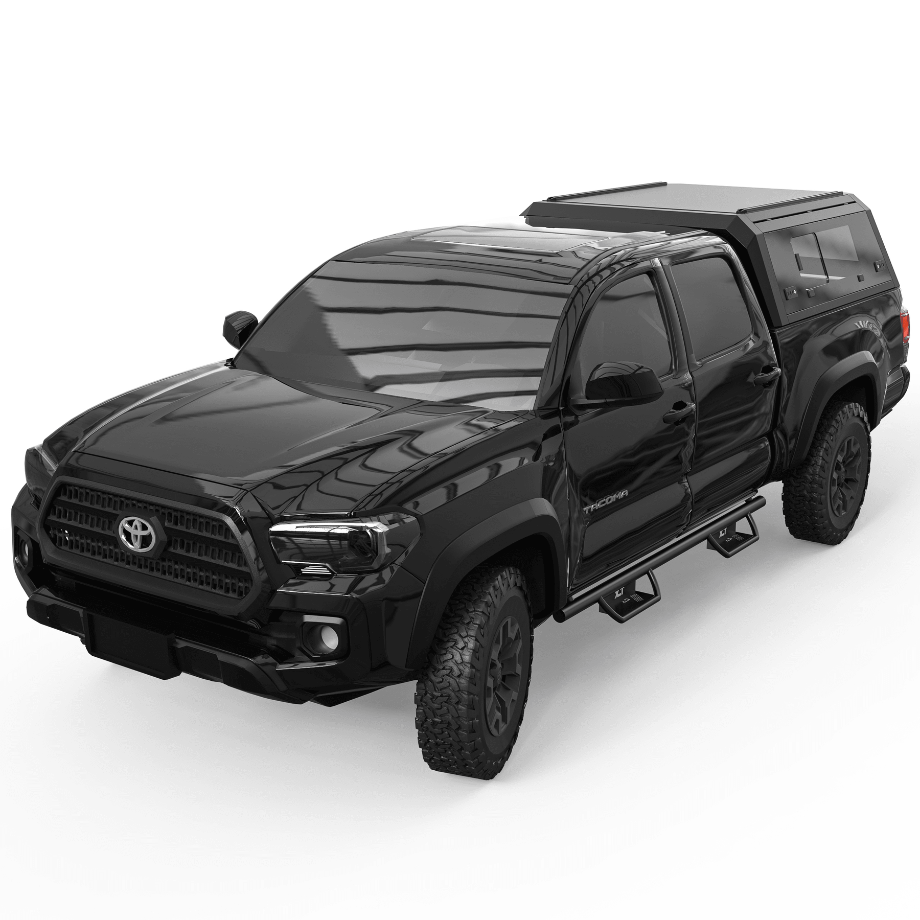 OPENROAD Bolt On Bed Cap with Sliding Side and Front Windows for 2016-2023 Toyota Tacoma