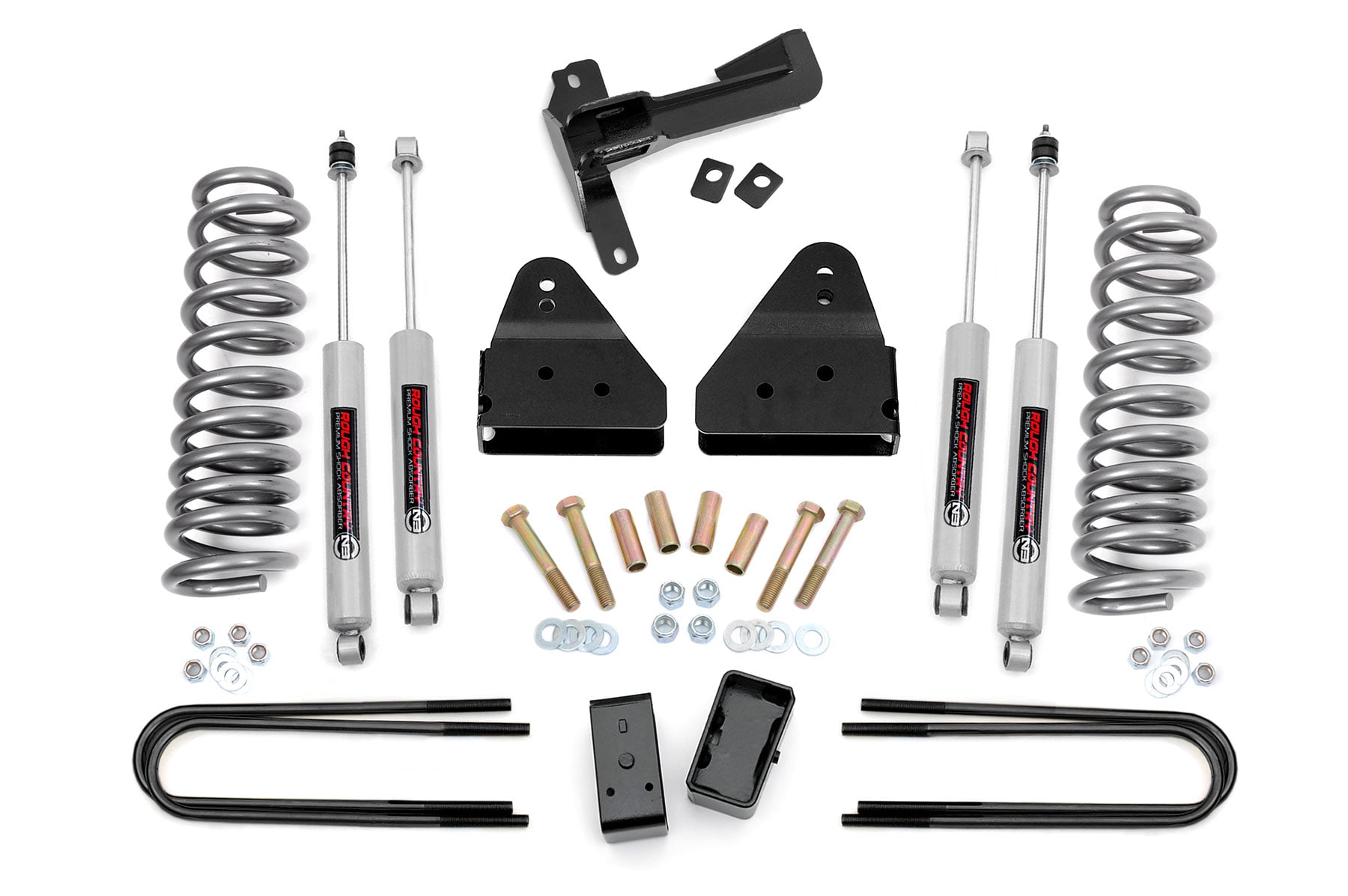 Rough Country Bolt On 3 Inch Lift Kit + N3 Shocks for 2008-2010 Ford F-250 & F-350