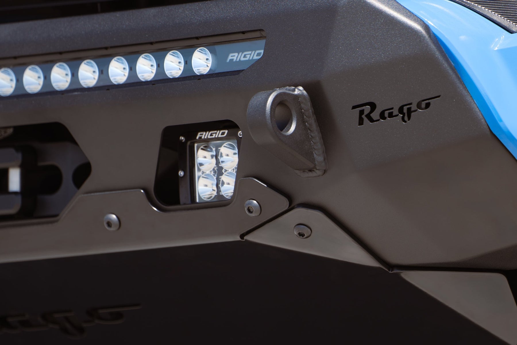 Rago Fabrication Center Mount Winch Bumper for 2016-2023 Toyota Tacoma - Recon Recovery