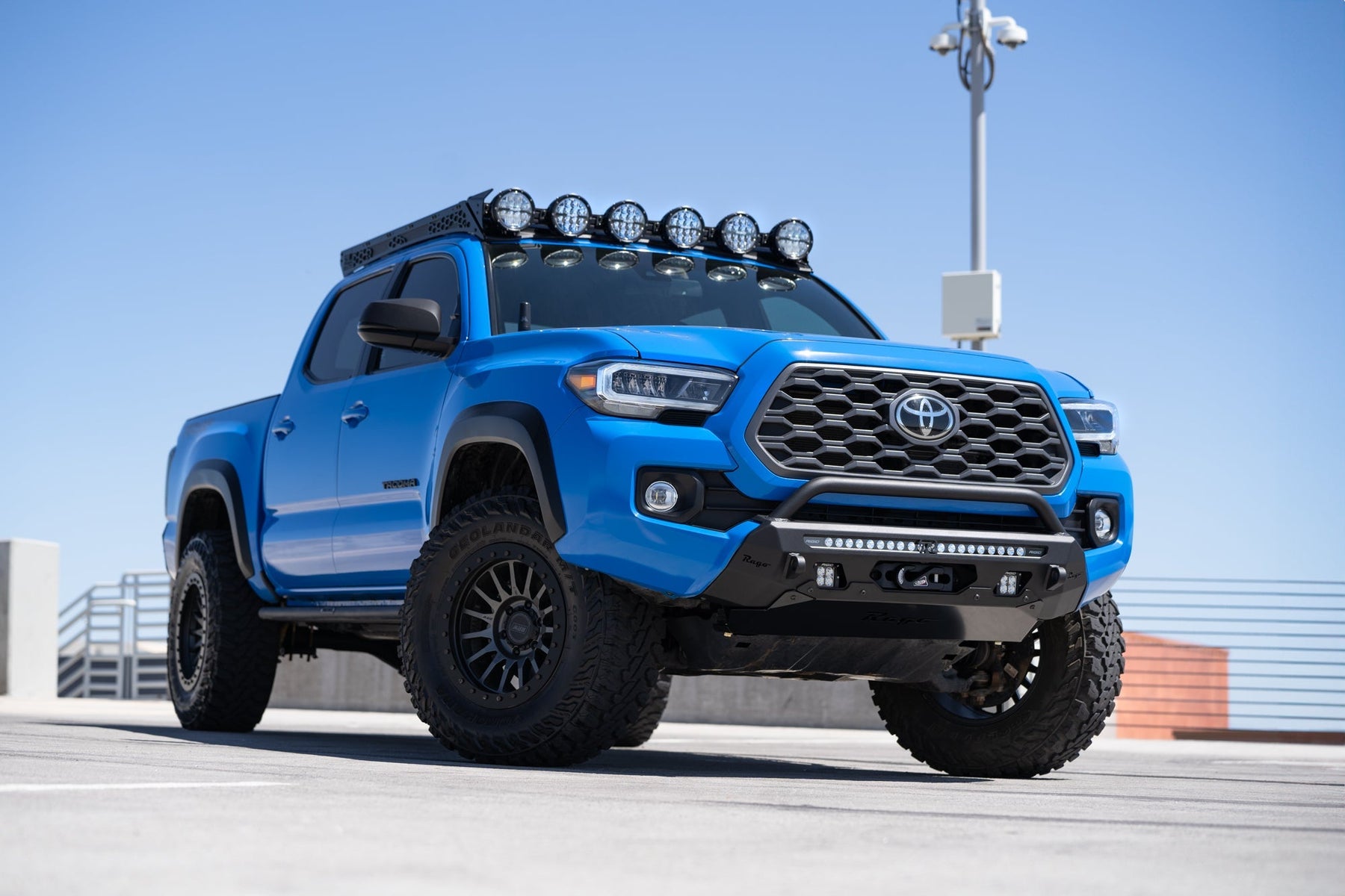Rago Fabrication Center Mount Winch Bumper for 2016-2023 Toyota Tacoma - Recon Recovery