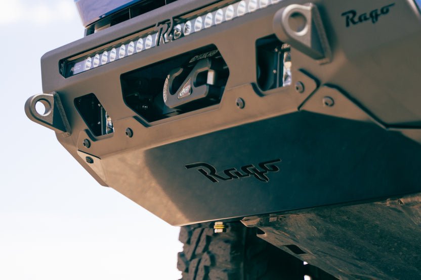 Rago Fabrication Center Mount Winch Bumper for 2016-2023 Toyota Tacoma - Recon Recovery