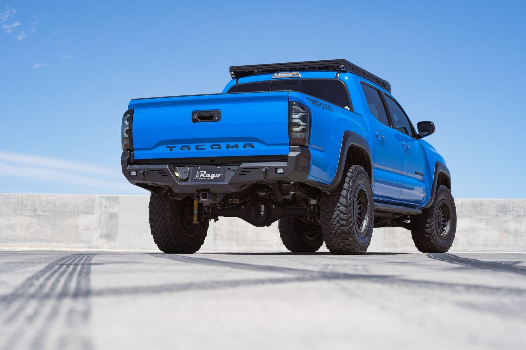 Rago Fabrication High Clearance Rear Bumper for 2016-2023 Toyota Tacoma - Recon Recovery