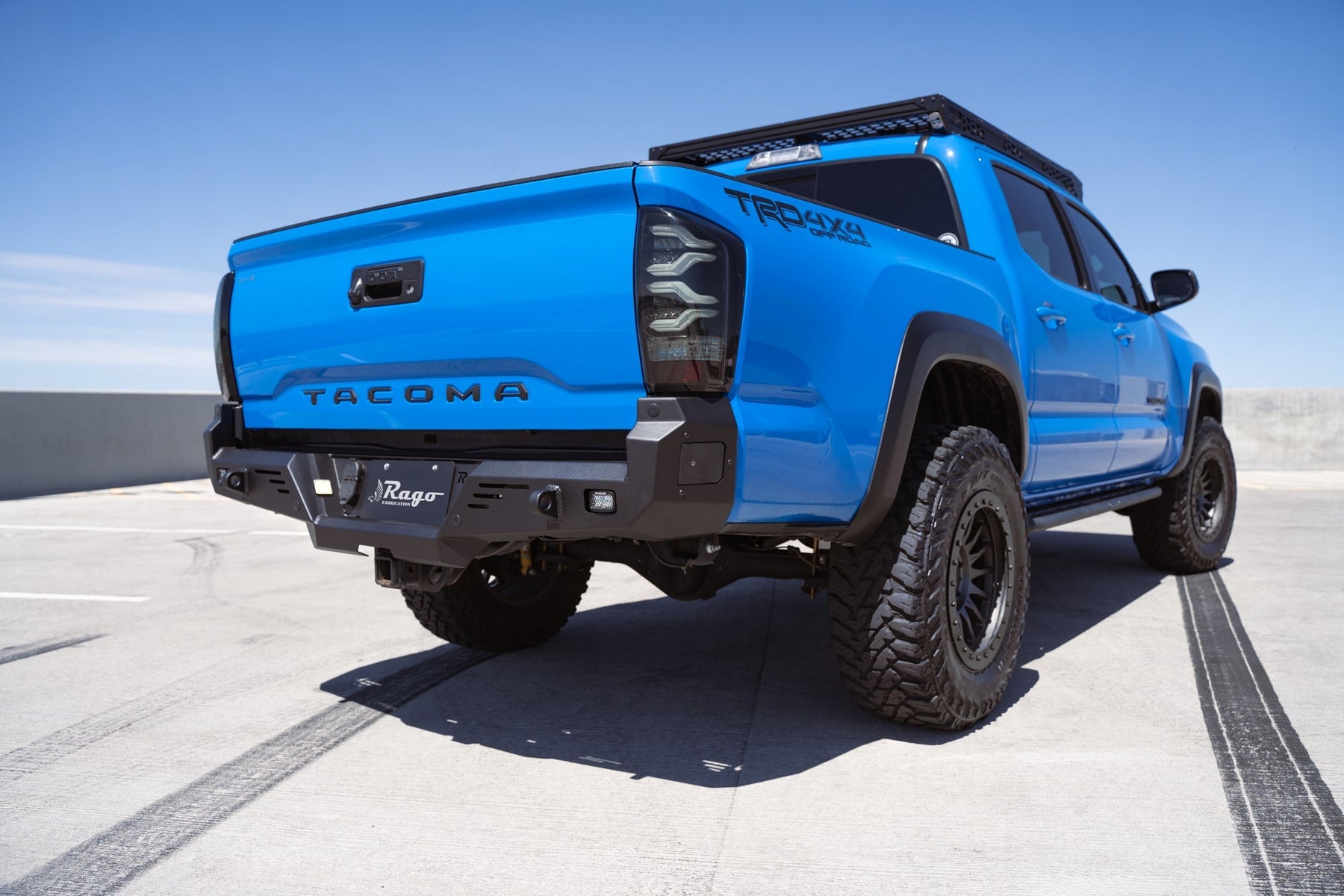 Rago Fabrication High Clearance Rear Bumper for 2016-2023 Toyota Tacoma - Recon Recovery