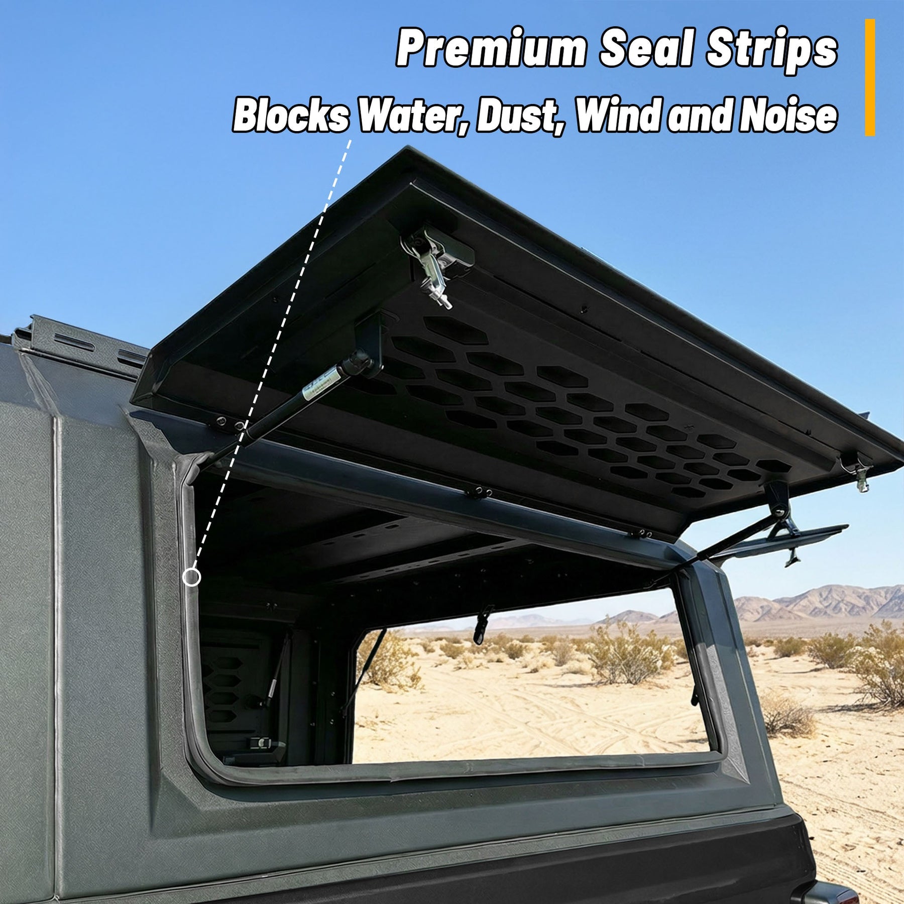 Openroad Aluminum Light Weight Modular Truck Cap for 2014-2021 Toyota Tundra 5.5ft Bed