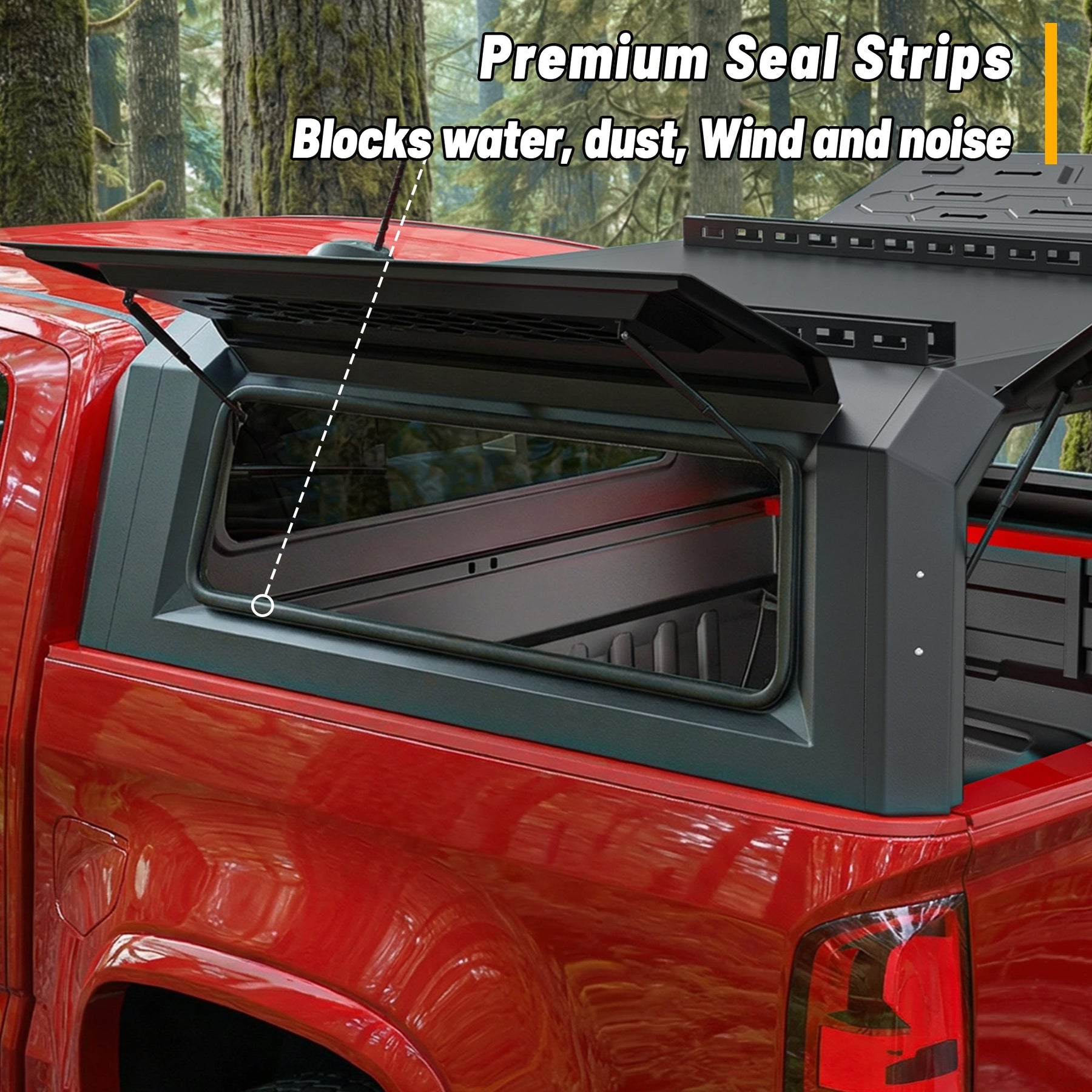 Openroad Aluminum Light Weight Modular Truck Cap for 2015-2022 GM Colorado & Canyon 5ft Bed