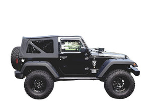 Smittybilt OEM Replacement Soft Top For 07-09 Wrangler JK 2 Door Black Diamond - Recon Recovery