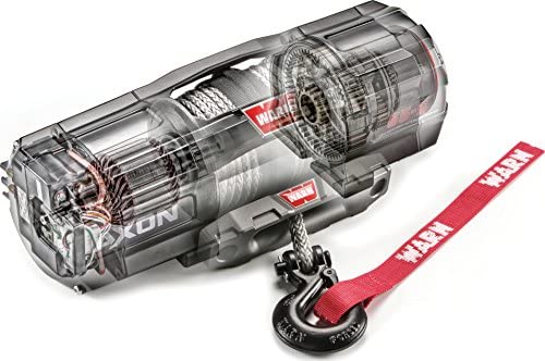 Warn 101150 AXON 55-S Powersport ATV-UTV Winch - 5,500 lbs. Pull Rating, 50 ft. Line