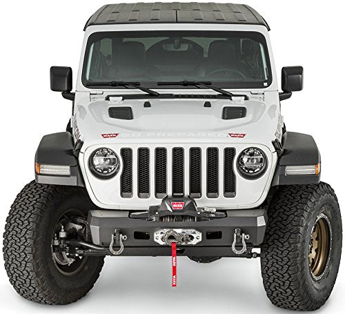 WARN Elite Stuby Front Bumper 18-26 Jeep Wrangler JL & Gladiator JT – Heavy-Duty 12,000 lb Rated