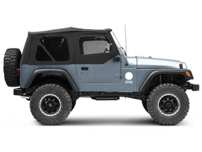Smittybilt OEM Style Replacement Soft Top w/ Door Skins For 1997 - 2006 Jeep Wrangler TJ - Black
