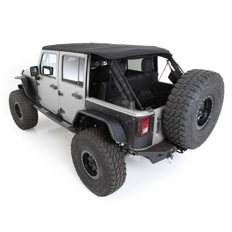 Smittybilt Bowless Combo Top & Tinted Windows For 2007 - 2018 Jeep Wrangler JK 4 Door- Recon Recovery