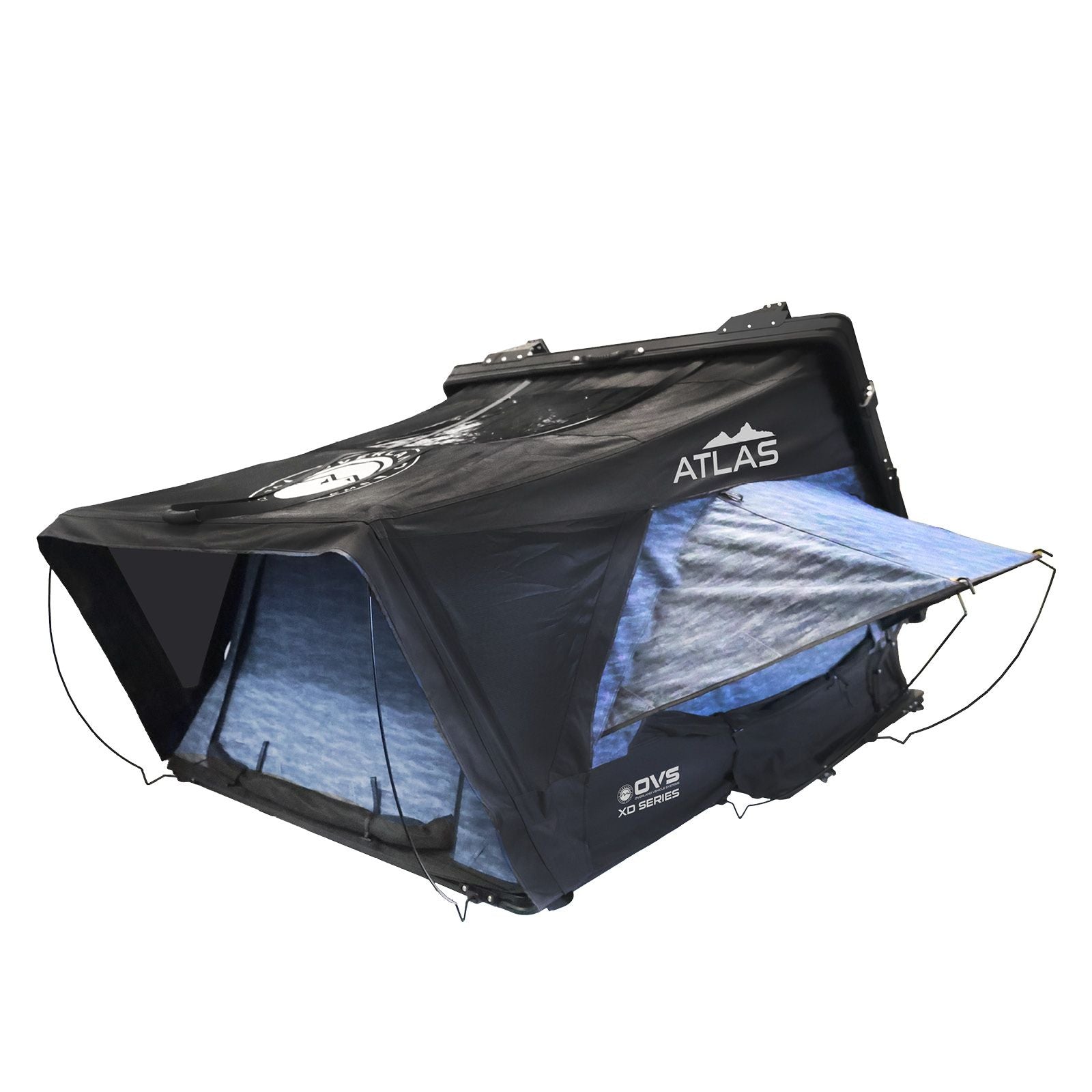 OVS XD Atlas Cantilever ABS Hard Shell Roof Top Tent, Blue Body & Black Rainfly